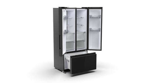 17.0 CU.FT. RapidCold™ 12V DC Power Frost-Free Refrigerator, Deluxe Black Glass