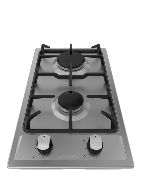 Deluxe 2-Burner Built-In Gas Cooktop with Electronic Ignition