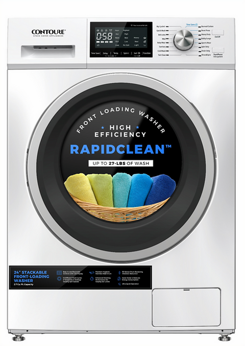 24" 2.7 cu.ft. High-Efficiency Stackable Front-Load Washer